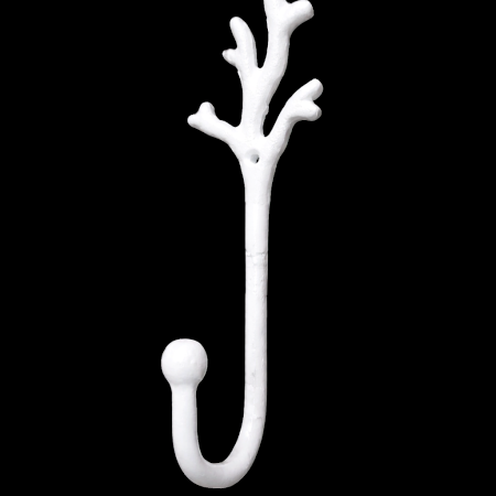 Handcrafted Metal Twig Design Wall Hook Nature Inspired Utility
